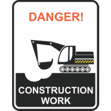 Danger Construction Work Poster