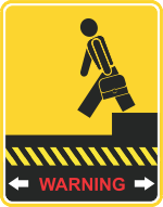 Warning Safely Walk Signage 