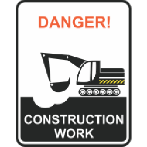 Danger Construction Work Poster