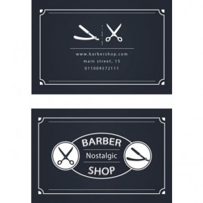 Saloon Business Cards Males