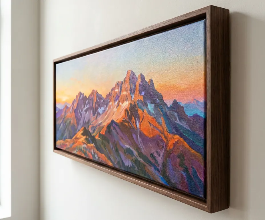White Floater Canvas Frame