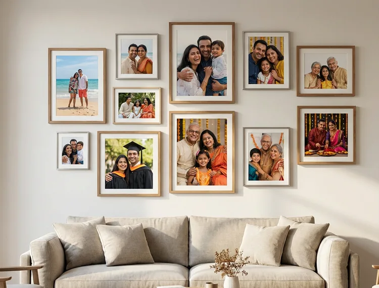 Mixed Size Photo Frames