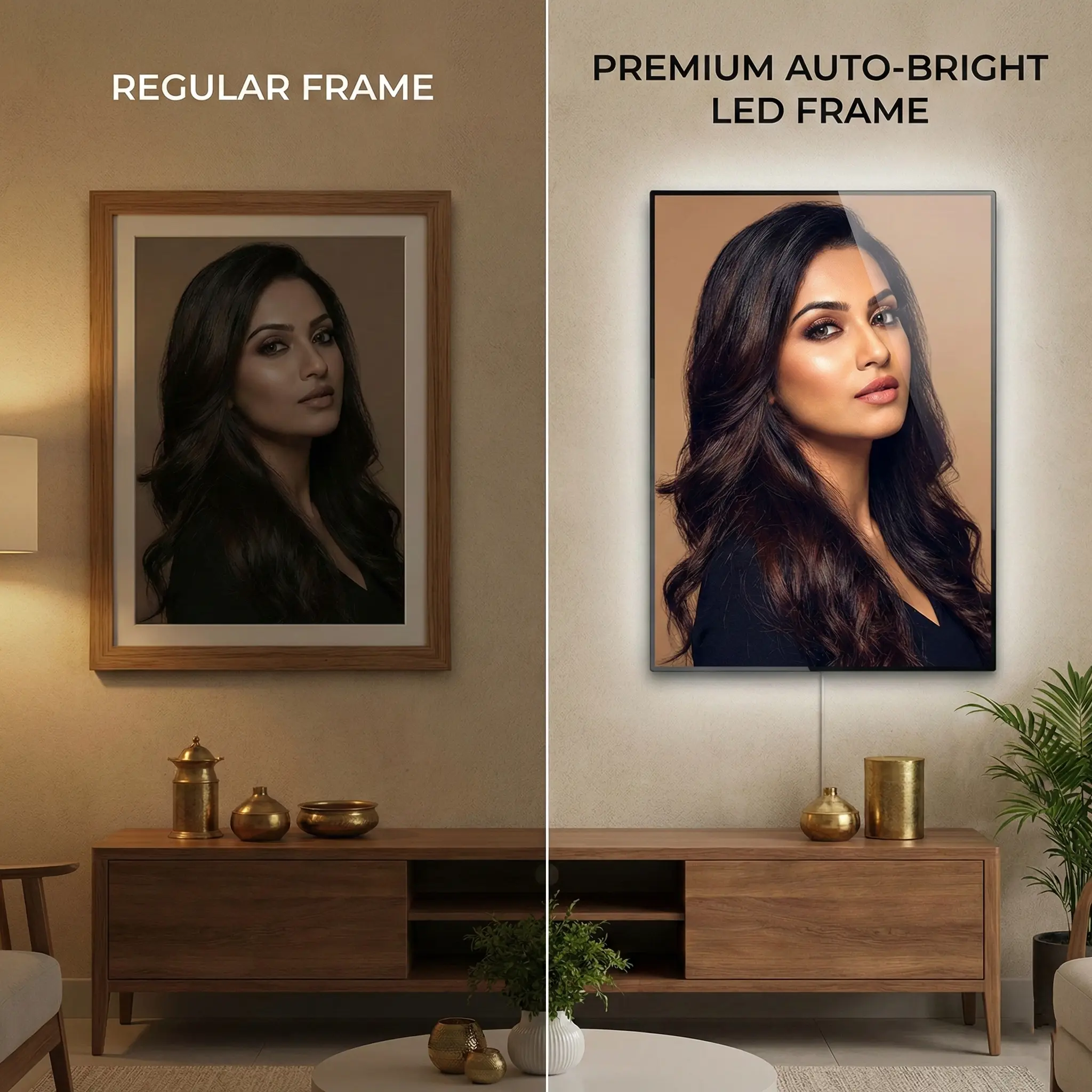 Couple LED photo frame gift